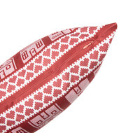 Clayre &amp; Eef | Kussenhoes Rood Wit 45x45 cm | KT021.433