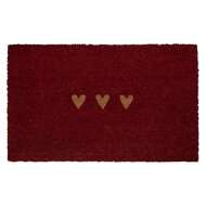 Clayre &amp; Eef | Deurmat Binnen Rood Bruin 75x45x1 cm | MC273