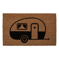 Clayre &amp; Eef | Deurmat Binnen Bruin Zwart 75x45x1 cm | MC275