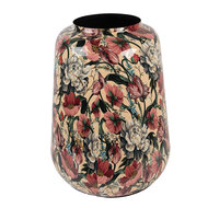 Clayre &amp; Eef | Decoratie Vaas Beige Roze &oslash; 27x34 cm | 66382