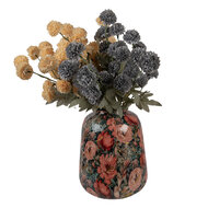 Clayre &amp; Eef | Decoratie Vaas Roze Groen &oslash; 21x25 cm | 66384