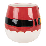 Clayre &amp; Eef | Mok Rood Wit 15x12x17 cm / 400 ml / 500 ml | 6CEMU0223