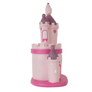 Clayre &amp; Eef | Nachtlampje kasteel LED Roze Paars 23x16x35 cm | 6LMP803