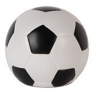 Clayre & Eef | Nachtlampje Voetbal LED Wit Zwart ø 14x12 cm | 6LMP806