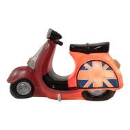 Clayre &amp; Eef | Nachtlampje Scooter LED Rood Blauw 27x10x16 cm | 6LMP808