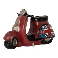 Clayre &amp; Eef | Nachtlampje Scooter LED Rood Blauw 27x10x16 cm | 6LMP808