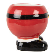 Clayre &amp; Eef | Mok Rood Zwart 14x11x11 cm / 400 ml | 6CEMU0225