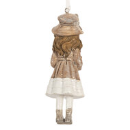 Clayre &amp; Eef | Decoratie hanger Kind Beige Roze 5x4x12 cm | 6PR5662