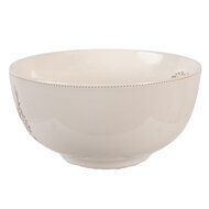Clayre &amp; Eef | Soepkom Beige Bruin &oslash; 14x7 cm / 500 ml | GTWBO