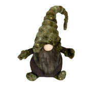 Gnoom kabouter groen bruin goud sterren Polyester fluweel 70cm | 712301168-1Green | Zittend | Hendriks Deco