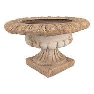 Clayre & Eef | Plantentafel Beige Bruin 35x35x92 cm | 5MG0086