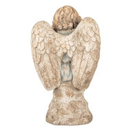 Clayre & Eef | Decoratie Engel Beige Grijs 32x23x56 cm | 5MG0088