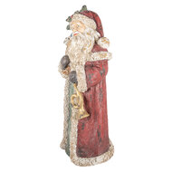 Clayre &amp; Eef | Kerstdecoratie Kerstman Rood Beige 35x28x83 cm | 5MG0091