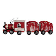 Clayre & Eef | Decoratie Trein Rood Wit 64x13x21 cm | 5Y1383