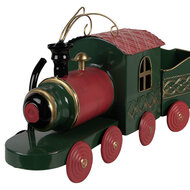 Clayre &amp; Eef | Decoratie Trein Groen Rood 65x13x23 cm | 5Y1384