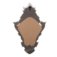 Clayre & Eef | Wandspiegel Wit Bruin 27x5x42 cm | 62S321