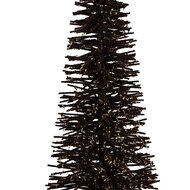 Clayre & Eef | Decoratie Kerstboom Bruin Goudkleurig ø 20x50 cm | 66320CH