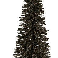 Clayre & Eef | Decoratie Kerstboom Groen Goudkleurig ø 20x50 cm | 66320GR