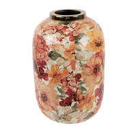 Clayre & Eef | Decoratie Vaas Beige Oranje ø 17x25 cm | 66388
