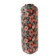 Clayre & Eef | Decoratie Vaas Groen Roze ø 25x70 cm | 66392