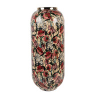 Clayre &amp; Eef | Decoratie Vaas Beige Roze &oslash; 21x50 cm | 66393