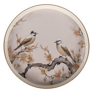 Clayre & Eef | Decoratief Dienblad Beige Bruin ø 46x4 cm | 66402