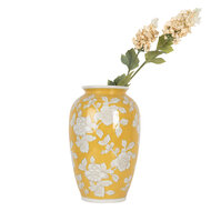 Clayre & Eef | Vaas Geel Wit ø 17x27 cm | 6CE2088