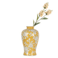 Clayre & Eef | Vaas Geel Wit ø 19x32 cm | 6CE2089