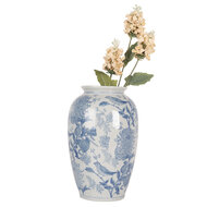 Clayre & Eef | Vaas Wit Blauw ø 17x27 cm | 6CE2102