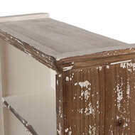 Clayre & Eef | Wandkastje Bruin Wit 36x15x43 cm | 6H2466