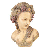 Clayre & Eef | Decoratie Buste Vrouw Beige 24x18x28 cm | 6MG0134