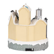 Clayre & Eef | Decoratie Huis met LED Wit Bruin 20x17x23 cm / 3xAA | 6PR5871