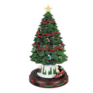 Clayre & Eef | Kerstdecoratie Kerstboom met LED Groen Rood ø 24x46 cm / 3xAA | 6PR5874