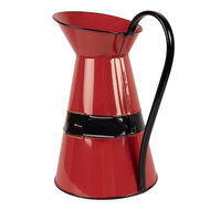 Clayre & Eef | Decoratieve kan Rood Zwart 22x17x27 cm | 6Y5900L