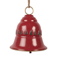 Clayre &amp; Eef | Bel Decoratief Rood Groen &oslash; 23x25 cm | 6Y5909
