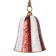 Clayre &amp; Eef | Bel Decoratief Rood Wit &oslash; 28x39 cm | 6Y5925