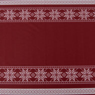 Clayre & Eef | Tafelkleed Rood Wit 140x220 cm | KT003.002