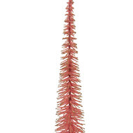 Clayre & Eef | Decoratie Kerstboom Roze Goudkleurig ø 8x40 cm | 66317P