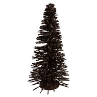 Clayre & Eef | Decoratie Kerstboom Bruin Goudkleurig ø 17x30 cm | 66319CH