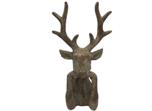 Decoratiebeeld Hert Zen vintage licht bruin structuur steen maat S 30 x 16 cm | 824455 | Home Sweet Home | Stoer & Sober Woonstijl
