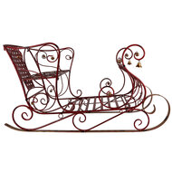 Clayre &amp; Eef | Kerstdecoratie Slee Rood 107x56x56 cm | 5Y1390