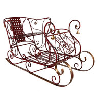 Clayre &amp; Eef | Kerstdecoratie Slee Rood 107x56x56 cm | 5Y1390