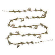 Clayre &amp; Eef | Decoratie slinger kerst Zilverkleurig &oslash; 2x180 cm | 65989