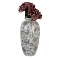 Clayre &amp; Eef | Vaas hangend Wit Groen 19x10x38 cm | 6CE2373