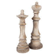 Clayre &amp; Eef | Decoratie Ornament Beige &oslash; 17x51 cm | 6MG0139