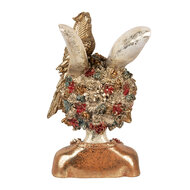 Clayre &amp; Eef | Decoratie Konijn Wit Goudkleurig 22x22x34 cm | 6PR5090