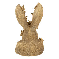 Clayre &amp; Eef | Decoratie Beeld Konijn Goudkleurig 21x20x34 cm | 6PR5105