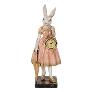 Clayre &amp; Eef | Decoratie Konijn Wit Roze 14x11x34 cm | 6PR5138