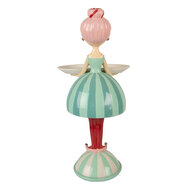 Clayre &amp; Eef | Decoratie Kind met schaaltje Blauw Wit 18x16x38 cm | 6PR5795