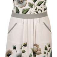 Clayre &amp; Eef | Keukenschort Beige Groen 70x85 cm | GTB41A